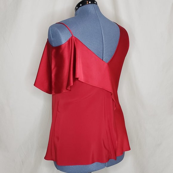 🌶HOST PICK🌶 Diane Von Furstenberg Fiery Red Blouse - Picture 5 of 8